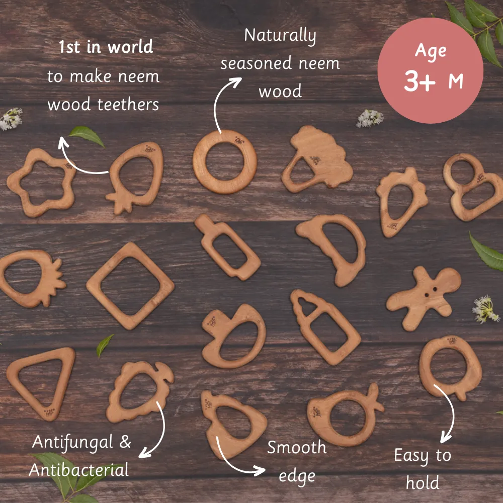 Wooden Teethers - Mushroom and Ice-cream cone
