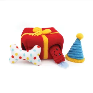 ZippyPaws Burrow Present Box Dog Toy